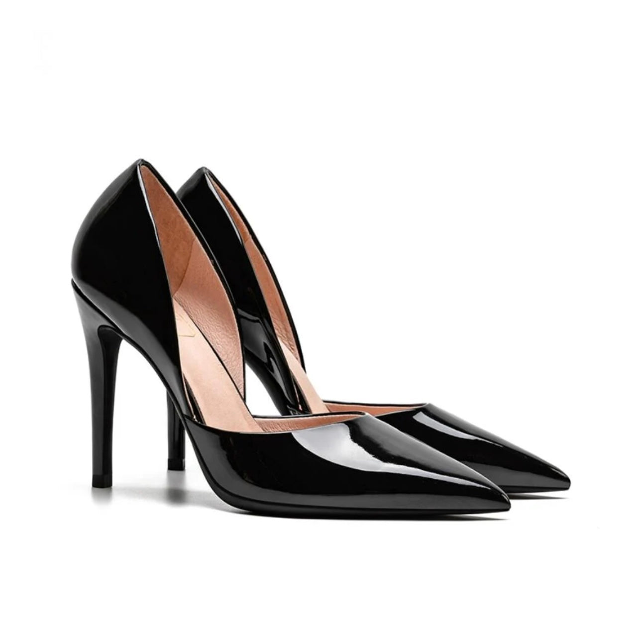 Petite Side Empty Patent Heel Pump